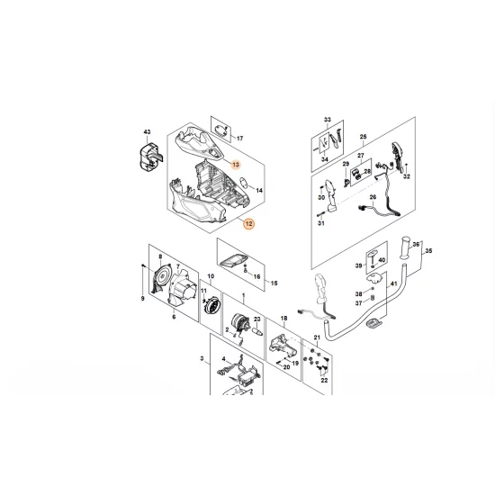 STIHL  Obudowa silnika FA02 600 0803